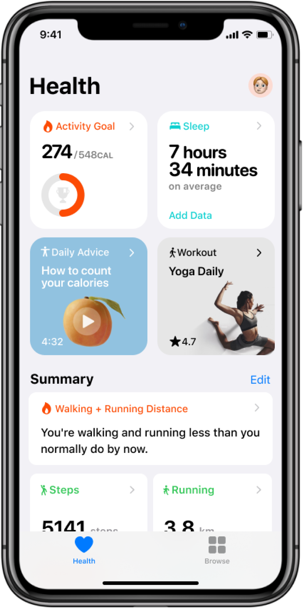 скрин «WatchFitness» на iphone